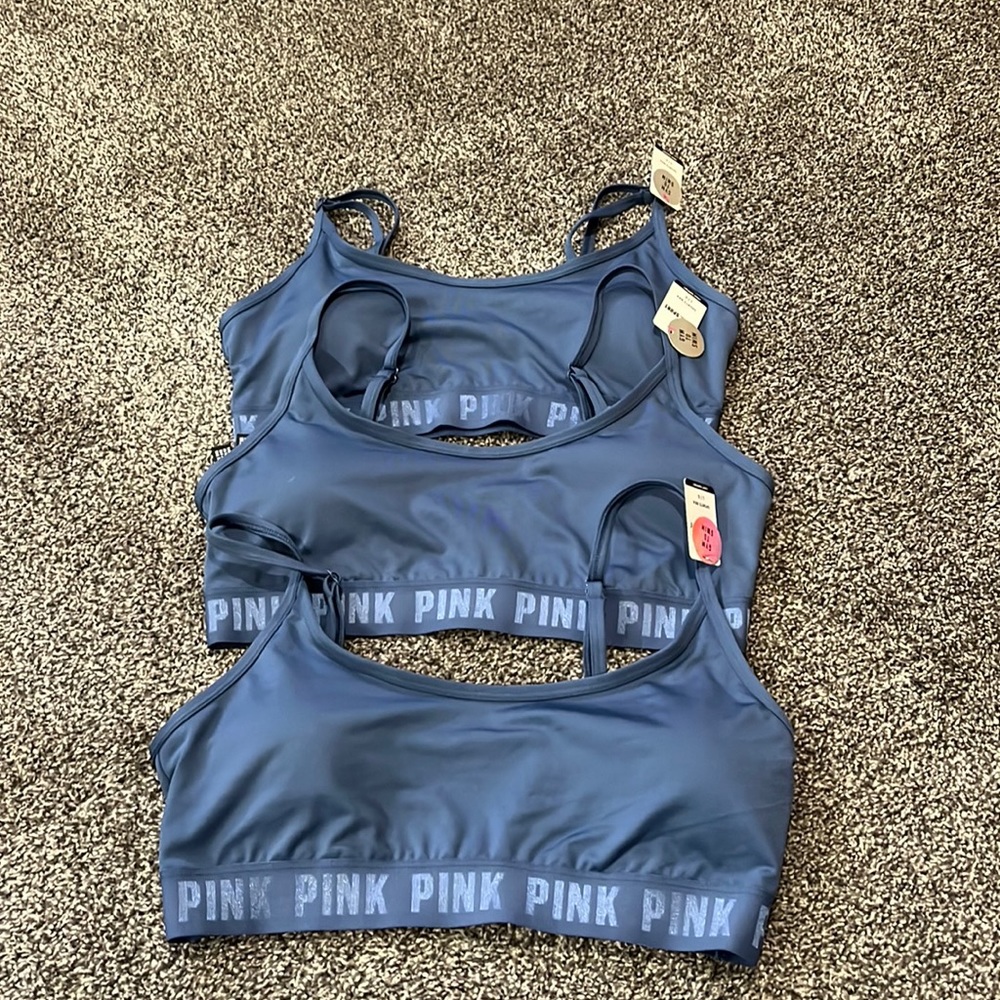 PINK Sports Bras x3